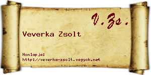 Veverka Zsolt névjegykártya